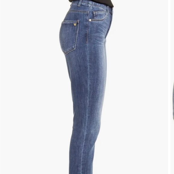 Wit & Wisdom Ab'Solution High Waist Raw Hem Skinny Crop Jeans - Picture 4 of 12